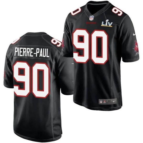 Men Tampa Bay Buccaneers #90 Jason Pierre-Paul Nike Black Super Bowl LV Limited NFL Jersey->tampa bay buccaneers->NFL Jersey